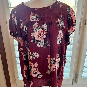 Maurice’s short sleeve plus size blouse.